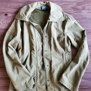 Green volcom coat